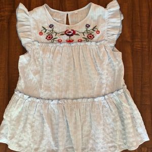 Sleeveless Ruffle Top NWOT